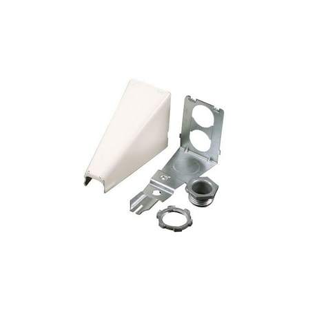 Wiremold Raceway, 1 Channel, 1.38 in W, 3.88 in H, 2-1/2 in L, Ivory V5786